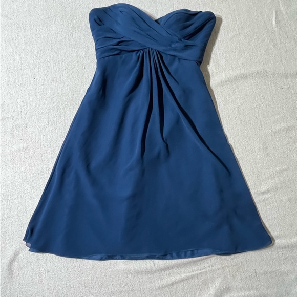 Venus Bridal Symphony of Venus Strapless Sweetheart Chiffon Teal Formal Dress - Picture 2 of 10